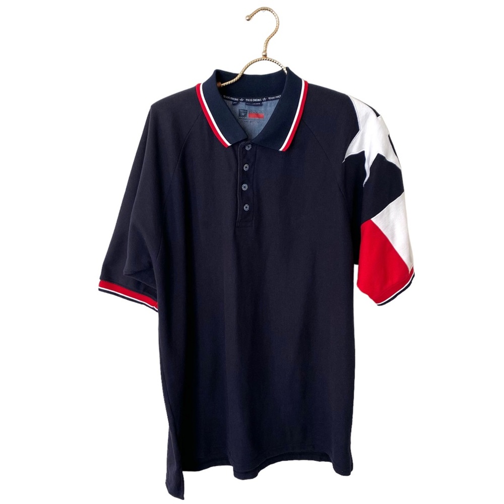 Rock Point Texas Original Red White Blue Star Polo Shirt 2XL